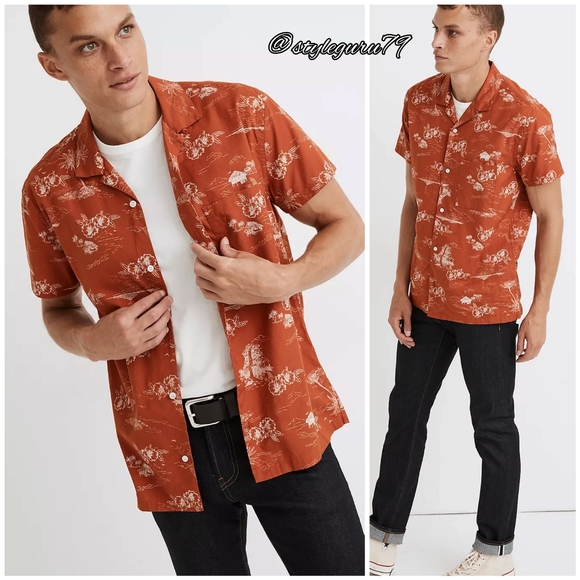 Madewell Other - NWT, MADEWELL, Easy Camp Shirt in Paradise Toile